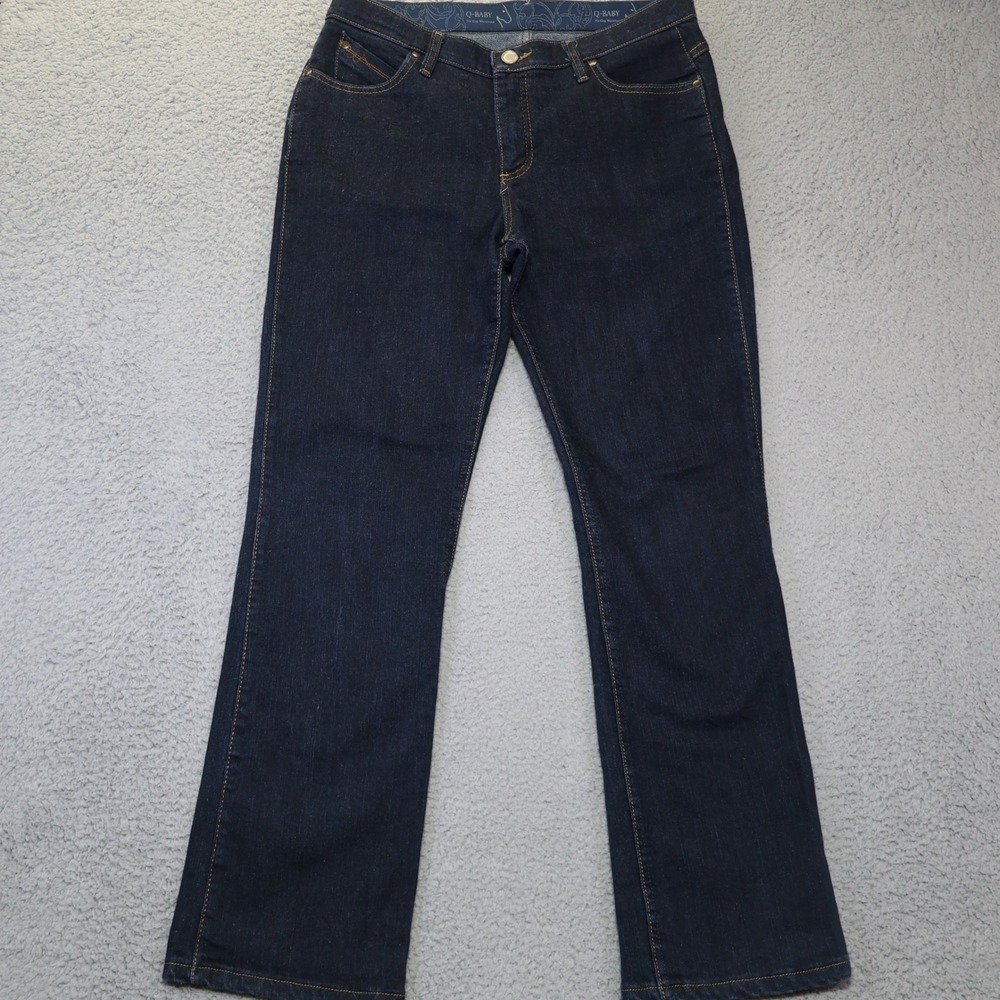 Wrangler Q-Baby Ultimate Riding Jeans Dark Wash Bootcut Denim WRQ20DD 11/12x32